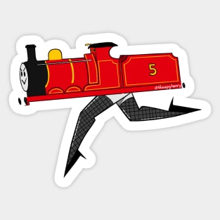 James the Sexy Engine - fishnet Sticker